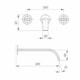 Misturador Para Lavatório De Parede Com Válvula Flow Preto Matte Celite - 5de69aa4-05f6-41c6-81fe-f420394e9e0a