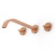 Misturador Para Lavatório De Parede Com Válvula Flow Rose Gold Matte Celite - eff8012b-02ad-4415-9185-1dc0eda6df13