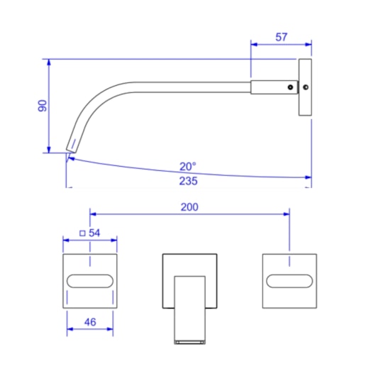 Misturador Para Lavatório De Parede Polo 1878 Cromado Deca - Imagem principal - 7f09b00e-2759-48bb-abcd-90faab7e38fd