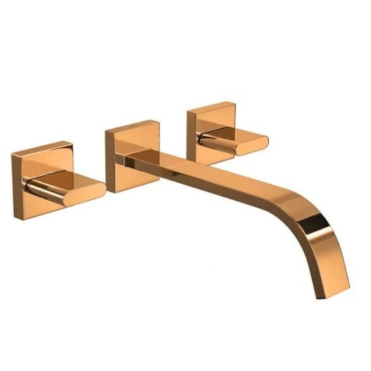 Misturador Para Lavatório De Parede Polo Red Gold Deca - Imagem principal - d9becc86-c5fe-49dd-acbf-6f35c7c2a19a