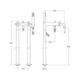 Misturador Piso Banheira Ducha Manual Loft Cromado Roca - b8ed09cc-96d5-42b6-890b-8ea72899d3a7