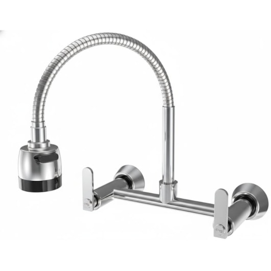 Misturados de Parede p/Cozinha Bica Movel Flex Pratic Cromada DN15/DN20 Romar - Imagem principal - bf4ee749-ac78-4bca-a65f-415c9851bd5e