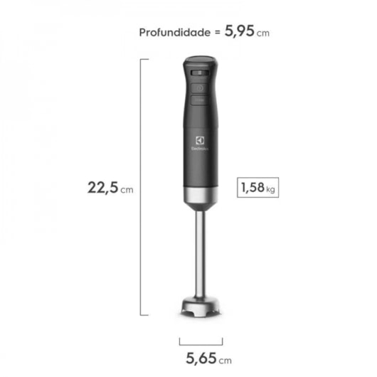 Mixer 3 Em 1 Expert TruFlow IBP70 Preto Electrolux 220V - Imagem principal - 0ba324ef-f13b-49af-be04-d615af2169dc