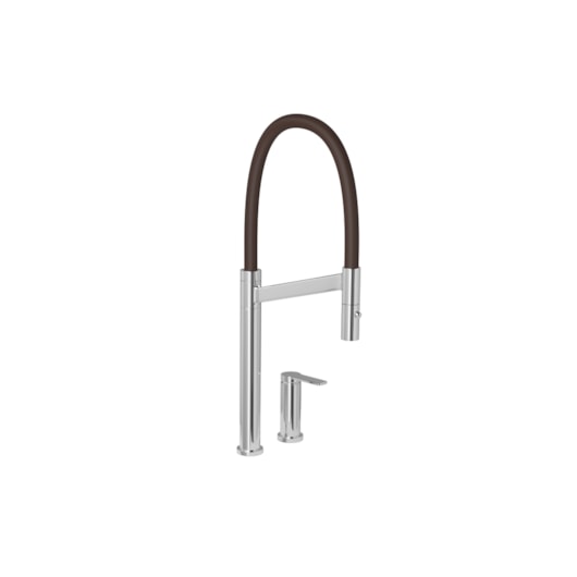 Monocomando De Mesa Para Cozinha Bica Alta Colore Cromado/Marrom Deca - Imagem principal - 16f2199b-ecbc-4264-8a1a-1dfff5b70ea4