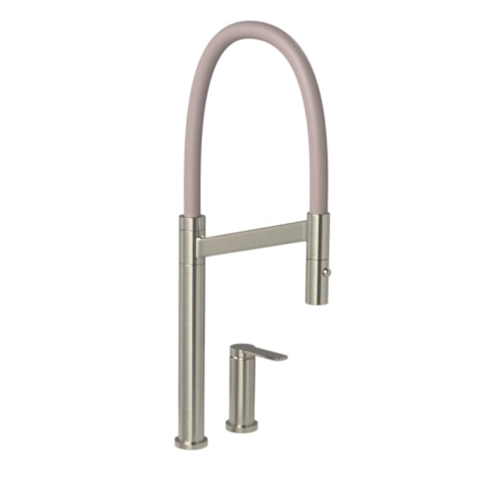 Monocomando De Mesa Para Cozinha Bica Alta Colore Inox E Fendi Deca - Imagem principal - 784aa2d6-20ab-4a12-86c2-c42945360569