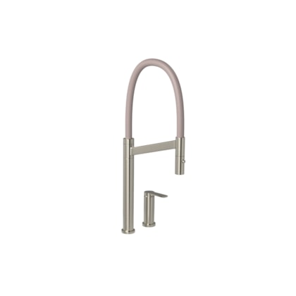 Monocomando De Mesa Para Cozinha Bica Alta Colore Inox E  Fendi Deca