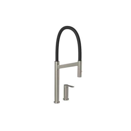 Monocomando De Mesa Para Cozinha Bica Alta Colore Inox E Preta Deca