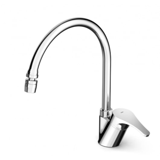 Monocomando De Mesa Para Cozinha Bica Alta E Móvel Arejador Articulado Ecoline Cromado Celite - Imagem principal - 6c21c9a5-b760-427f-ad00-97739930a3d9