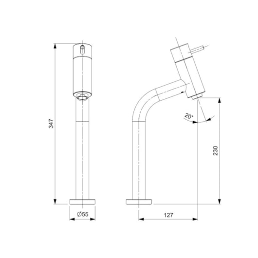 Monocomando De Mesa Para Lavatório Bica Alta Celite Cromado - Imagem principal - 13184f02-f6e4-484e-a94a-2836b972b03e