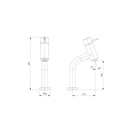 Monocomando De Mesa Para Lavatório Bica Baixa Basic Cromado Celite - Imagem principal - 6bf8e2b2-0ef3-4af5-9247-ab236d0f3833