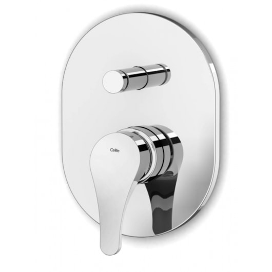 Monocomando De Parede Para Banheira E Chuveiro Ecoline Cromado Celite - Imagem principal - 944d945a-2138-44a8-a006-7abbfec396a6