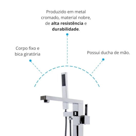 Monocomando De Piso Modelo 1 Astra - Imagem principal - 1c62a894-8d8c-4041-a170-c0851037ffc2