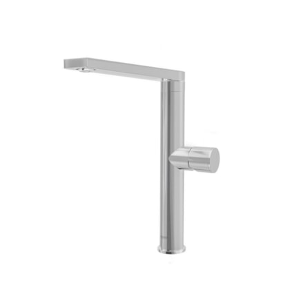 Monocomando Design Collection Tower Side Em Aço Inox Com Acabamento Acetinado Tramontina