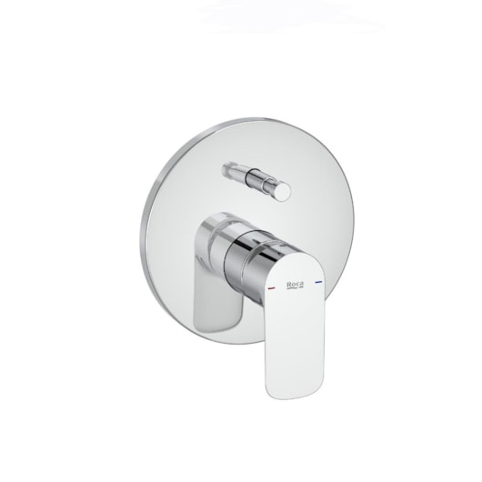 Monocomando Para Chuveiro E Banheira Com Desviador Cala Cromado Roca - Imagem principal - 13a12d5c-f9be-4e54-baa6-d1b3ab9bca77
