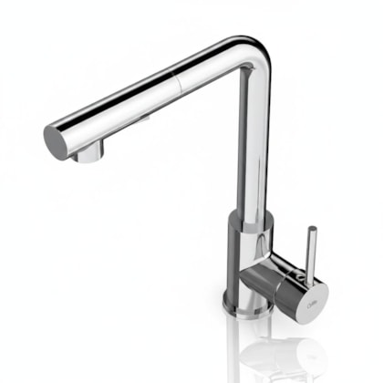 Monocomando Para Cozinha De Mesa Bica L Extraível Pratica Cromado Celite