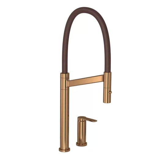 Monocomando Para Cozinha De Mesa Colore Red Gold/ Marrom Deca - Imagem principal - f8f39219-b07b-41d4-857e-d4eb612e1d0e