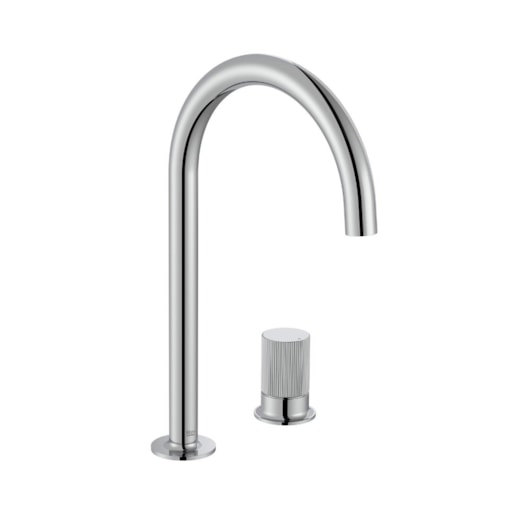 Monocomando Para Lavatório De Mesa 2 Furos Stripes Nu Cromado Roca - Imagem principal - 19e06515-7e43-4709-984d-ff58cbac2ebb