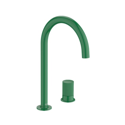 Monocomando Para Lavatório De Mesa 2 Furos Stripes Nu Mint Green Roca