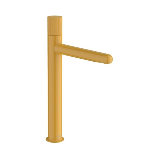 Monocomando Para Lavatório de Mesa Bica Alta Nu Honey Yellow Roca - Imagem principal - 12d55cde-776b-47b6-9cbb-f72a0dc1ba95
