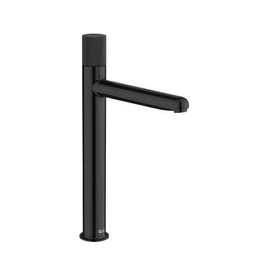 Monocomando Para Lavatório de Mesa Bica Alta Nu Tintanium Black Roca - Imagem principal - 19f6e449-9515-46b7-a773-5c38055ad873
