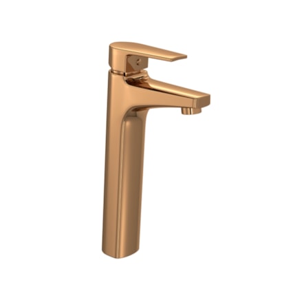 Monocomando Para Lavatório De Mesa Level Bica Alta Red Gold Deca