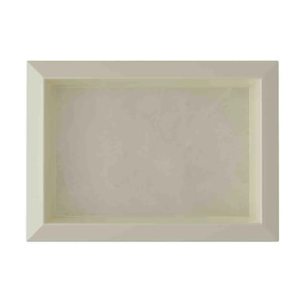 Nicho De Embutir De Plástico Fibra Vidro 3D Bege Astra 30x45x10cm