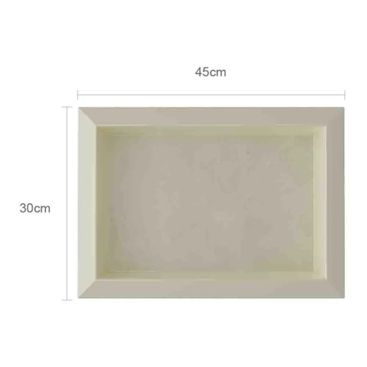 Nicho De Embutir De Plástico Fibra Vidro 3D Bege Astra 30x45x10cm - Imagem principal - 2b0ae25a-ae07-4b93-80f0-3502ae4f1b80
