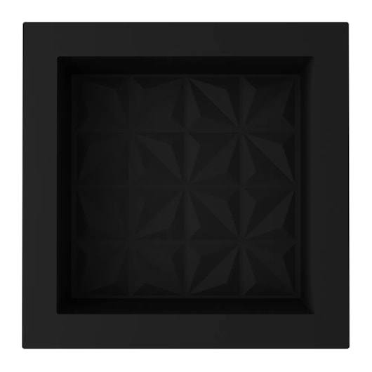 Nicho De Embutir De Plástico Fibra Vidro 3D Preto Fosco Astra 30x30x10cm - Imagem principal - 1cef8553-7965-44ec-b3a5-59d4d33b8561