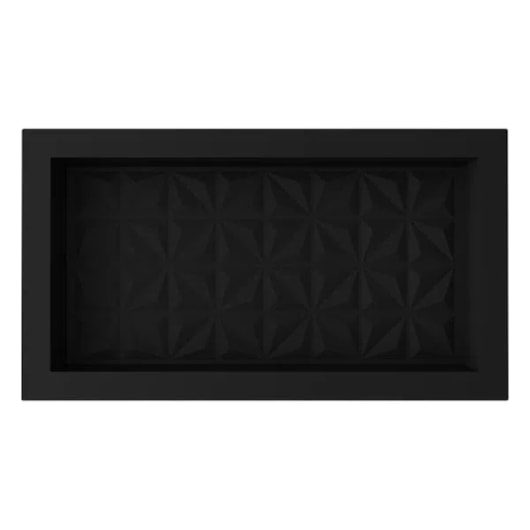 Nicho De Embutir De Plástico Fibra Vidro 3D Preto Fosco Astra 30x60x10cm - Imagem principal - 761dc2aa-8810-44c0-8031-07c7aa4fcc69