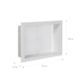 Nicho De Embutir De Plástico Fibra Vidro Branco Astra 30x45x10cm - dfe2a1ac-28a7-4205-9e1c-3c5653a3f197