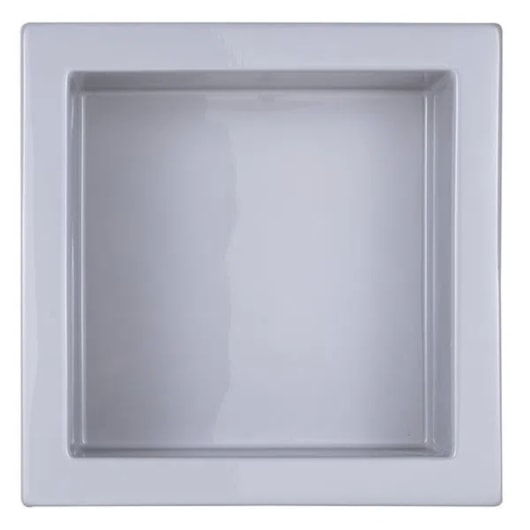 Nicho De Embutir De Plástico Fibra Vidro Cinza Astra 30x30x10cm - Imagem principal - 5ecd5b49-1143-4c00-8b52-7abe09d20363