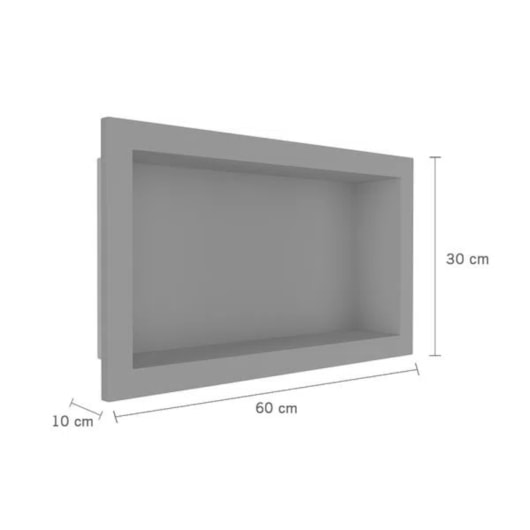 Nicho De Embutir De Plástico Fibra Vidro Pintado Astra 30x60x10cm - Imagem principal - dfabb997-8372-4ecd-87ed-bda4d28ea314