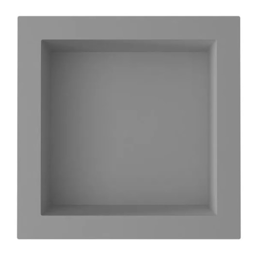 Nicho De Embutir De Plástico Fibra Vidro Pintado Cinza Fosco Astra 30x30x10cm - Imagem principal - 627b30b6-43c7-4572-a918-5970469cc9dd