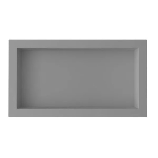 Nicho De Embutir De Plástico Fibra Vidro Pintado Cinza Fosco Astra 30x60x10cm - Imagem principal - f271bf78-acaa-4843-bac0-e61ce3046ca3
