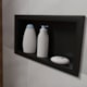 Nicho De Embutir De Plástico Fibra Vidro Pintado Preto Fosco Astra 30x30x10cm - d025a98d-e63d-410d-83a7-2581025c0ea7
