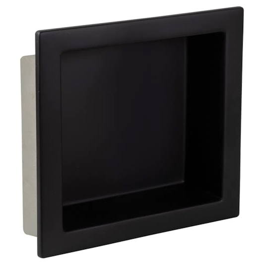 Nicho De Embutir De Plástico Fibra Vidro Pintado Preto Fosco Astra 30x30x10cm - Imagem principal - cfac2520-5a5d-43b1-b84b-851b47c04b8d