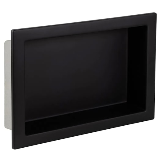 Nicho De Embutir De Plástico Fibra Vidro Pintado Preto Fosco Astra 30x30x10cm - Imagem principal - 69123453-3dd1-45be-96fc-4e12e0b5dcd7