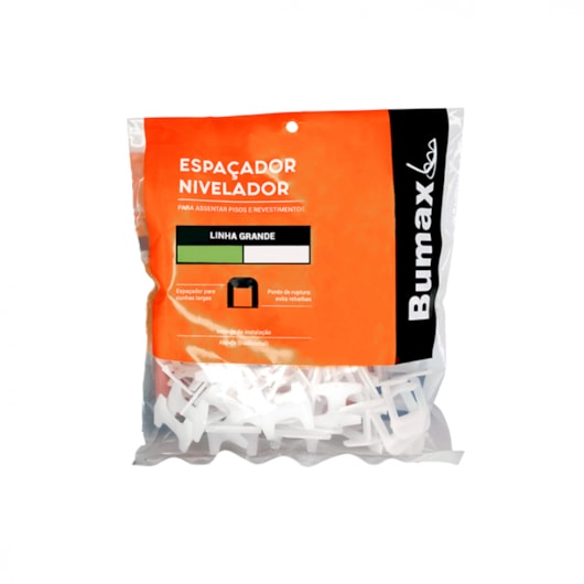 Nivelador Grande 1,5mm Pacote Com 100 Unidades Para Revestimentos Até 14mm Bumax - Imagem principal - bb2dfb4f-70b9-4554-a0d0-76985008596a