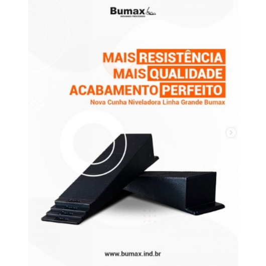 Nivelador Grande Cunha Pacote Com 50 Unidades Bumax - Imagem principal - 8453a9b1-15a6-4cb1-805c-59e28216e14d