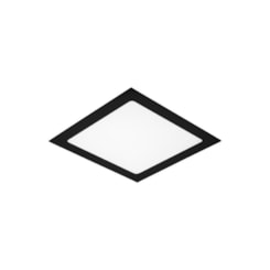 Painel Led Quadrado De Embutir 3000K Lys Preto Taschibra 18W
