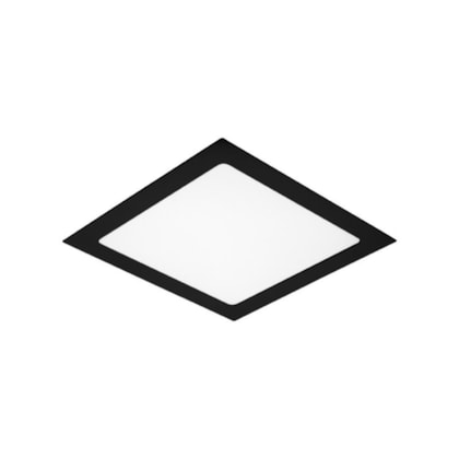 Painel Led Quadrado De Embutir 3000K Lys Preto Taschibra 24W