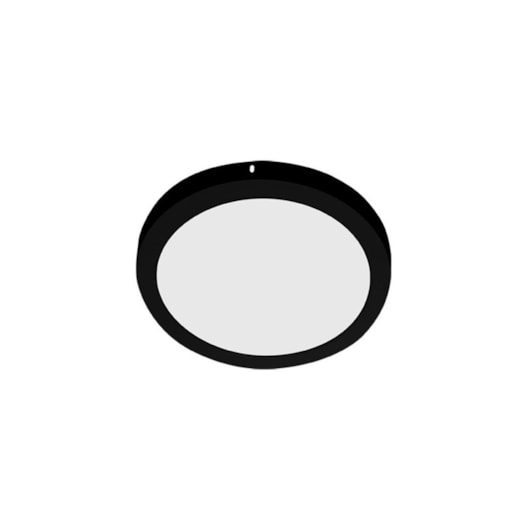 Painel Led Redondo De Sobrepor 3000K Lys Preto Taschibra 18W - Imagem principal - d061a228-71a2-4c2b-93ad-ad581c5b8968