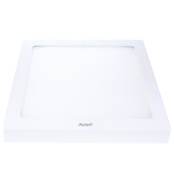 Painel Pop LED De Sobrepor Em Aluminio 24W Quadrado Luz Branca 6500K Bivolt Avant 30cm
