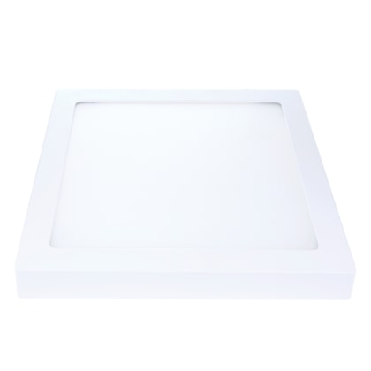 Painel Pop LED Plafon De Sobrepor Com Sensor de Presenca 24W Quadrado 28cm Luz Branca 6500K Bivolt Avant