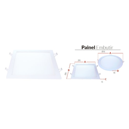 Painel Pop LED Plafon Inteligente de Embutir Smart Wi-Fi NEO 24W Quadrado 30cm Luz Dimerizavel Amarela-Branca Bivolt Avant - Imagem principal - f8c1b47b-ab02-4c14-a764-2bbc7cc6382e