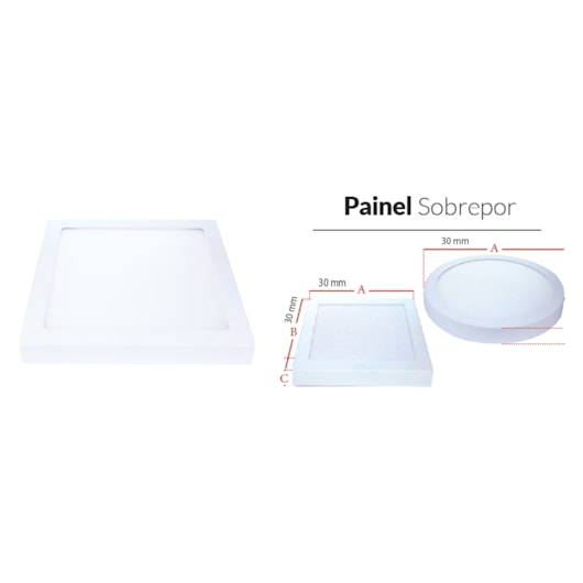 Painel Pop LED Plafon Inteligente de Sobrepor Smart Wi-Fi NEO 18W Quadrado 22cm Luz Dimerizavel Amarela-Branca Bivolt Avant - Imagem principal - ae3408d9-7e97-4e7c-940f-cd5f445bc1d8