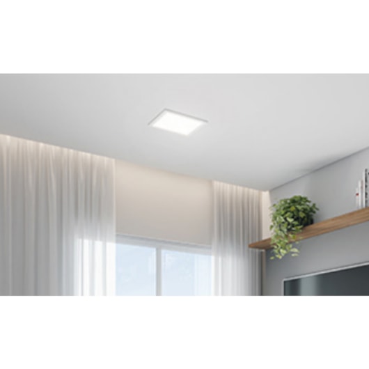 Painel Quadrado De Embutir De Alumínio Slim Branco 6500K 30W Bivolt Avant - Imagem principal - 2cc97e73-b869-4011-88e4-e92fbd2beb44