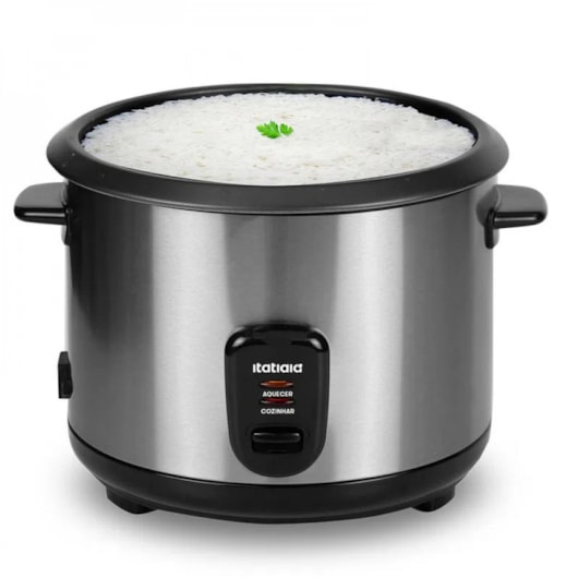 Panela de Arroz Elétrica 127V Midi Inox Itatiaia 1,5L  - Imagem principal - 5ee6ca15-5386-44df-9425-f7c00e598aab