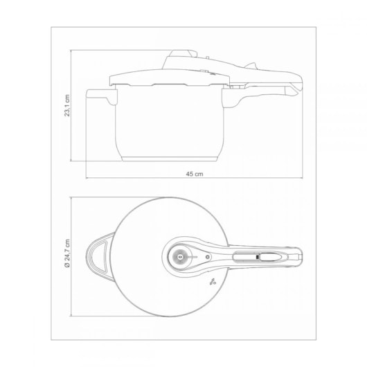 Panela De Pressão Em Inox Solar 6,0l 62516/223 Tramontina - Imagem principal - 23fda64a-d507-4d5d-9234-c331b8a8dcc2