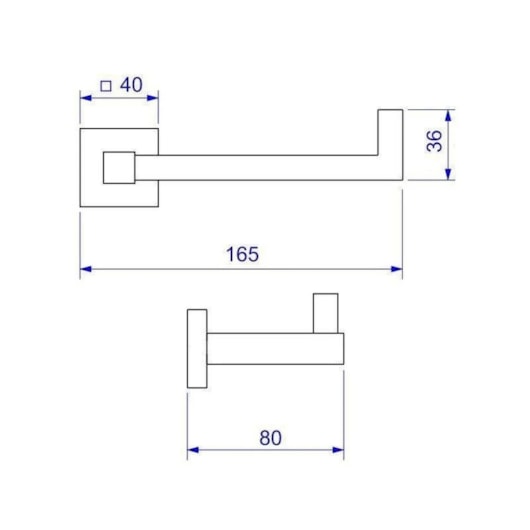 Papeleira Cromado Quadratta Deca - Imagem principal - b6ffff78-e38c-4303-b2d3-45320e204624